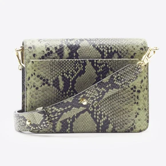 3.1 Phillip Lim Green Snakeskin Alix Mini Shoulder Bag NWT - Picture 5 of 12